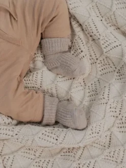 Clearance BIBS - Wavy vauvan torkkupeitto, tumma beige Vuodevaatteet Ja Viltit