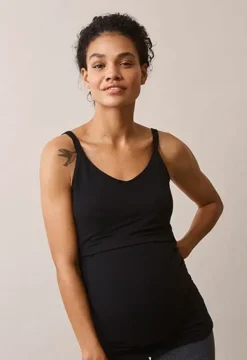 Sale Boob Design - Easy singlet äitiys- ja imetystoppi, musta Äitiyspaidat|Imetyspaidat