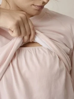 Outlet Boob Design - imetyscollege B-Warmer Sweatshirt Light Pink Äitiyspaidat|Imetyspaidat