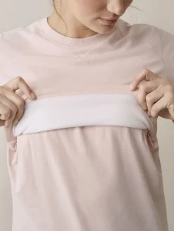 Outlet Boob Design - imetyscollege B-Warmer Sweatshirt Light Pink Äitiyspaidat|Imetyspaidat