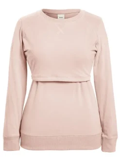 Outlet Boob Design - imetyscollege B-Warmer Sweatshirt Light Pink Äitiyspaidat|Imetyspaidat