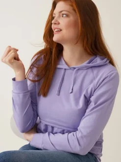 Best Boob Design - imetyshuppari B-Warmer Hoodie, Lilac Äitiyspaidat|Imetyspaidat