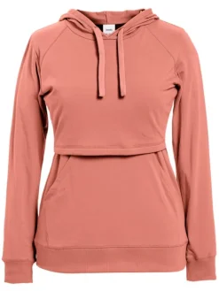 New Boob Design - imetyshuppari B-Warmer Hoodie, Canyon Clay Äitiyspaidat|Imetyspaidat