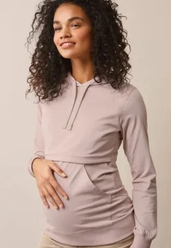 Boob Design - imetyshuppari B-Warmer Hoodie, Pebble Äitiyspaidat|Imetyspaidat
