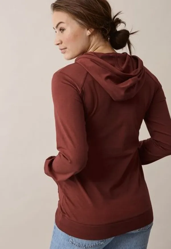 Online Boob Design - imetyshuppari B-Warmer Hoodie Cayenne Äitiyspaidat|Imetyspaidat