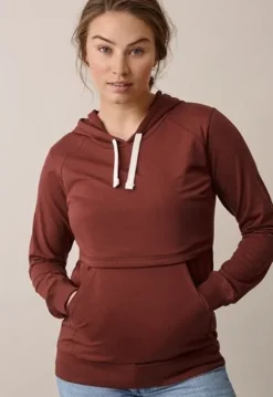 Online Boob Design - imetyshuppari B-Warmer Hoodie Cayenne Äitiyspaidat|Imetyspaidat