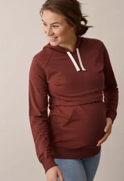 Online Boob Design - imetyshuppari B-Warmer Hoodie Cayenne Äitiyspaidat|Imetyspaidat