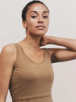 Sale Boob Design - imetystoppi Classic Tank Top, Brown Sugar Äitiyspaidat|Imetyspaidat
