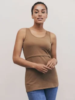 Sale Boob Design - imetystoppi Classic Tank Top, Brown Sugar Äitiyspaidat|Imetyspaidat