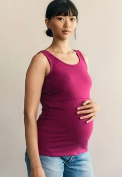 New Boob Design - imetystoppi Classic Tank Top, dark orchid Äitiyspaidat|Imetyspaidat