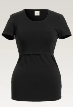 Clearance Boob Design - imetys T-paita Classic, musta Äitiyspaidat|Imetyspaidat