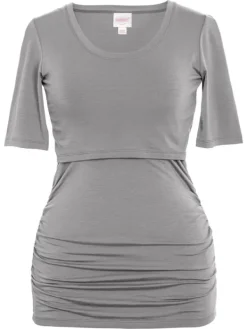 Best Boob Design - äitiys- ja imetys T-paita Flatter Me, dusk Äitiyspaidat|Imetyspaidat