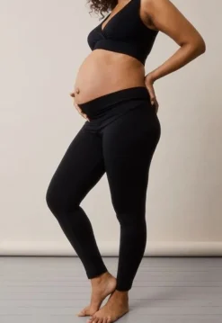 Best Boob Design - Once-On-Never-Off legginsit, musta Äitiyshousut Ja -Hameet