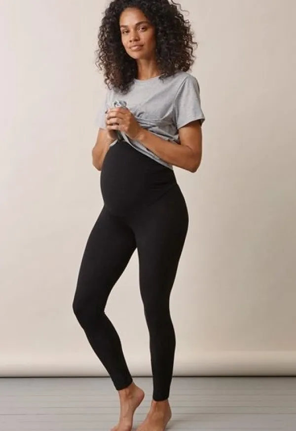 Best Boob Design - Once-On-Never-Off legginsit, musta Äitiyshousut Ja -Hameet