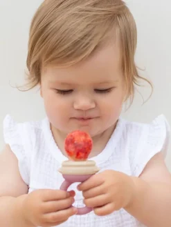 Discount Cherub Baby - Fresh Food Feeder vauvalle - Rose/Sand Ruokailuhetkiin