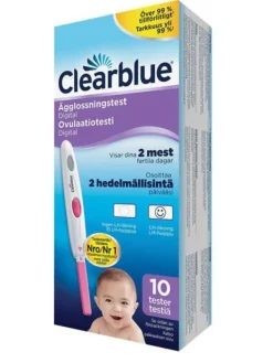 Best Clearblue Digital ovulaatiotesti 10 kpl Ovulaatiotestit|Raskaustesti Ja Ovulaatiotesti – Testipaketit