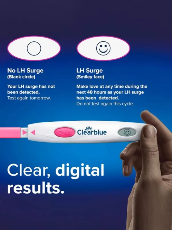 Hot Clearblue Ovulaatiotesti Digital 30 kpl – Erittäin tarkka digitaalinen ovulaatiotesti Ovulaatiotestit|Clearblue-Testit
