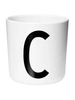 Online Design Letters - Arne Jacobsen kirjainmuki A-Z, valkoinen Ruokailuhetkiin