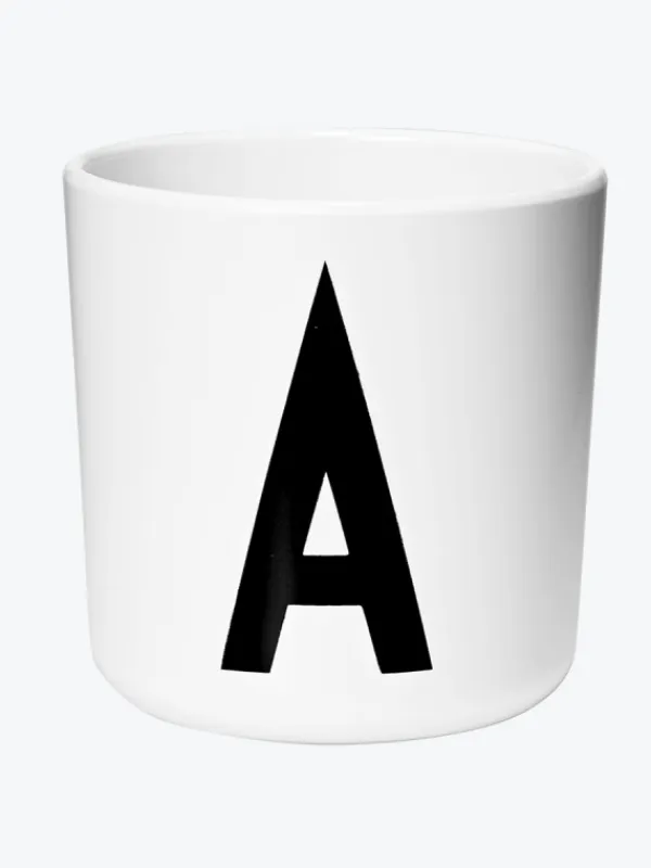 Online Design Letters - Arne Jacobsen kirjainmuki A-Z, valkoinen Ruokailuhetkiin