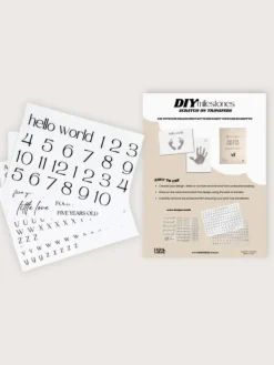 New DIY Milestone Siirtokuvat – Tee itse vauvan kuukausi- ja vuosikuvat Vauvakirjat Ja Kortit