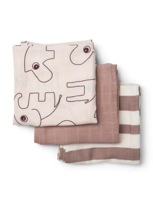 Sale - harsoliina 3-pack 70x70 - Deer friends Powder Puuvillaharsot