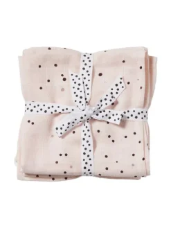 Clearance - harsoliina 2-pack 70x70 - Dreamy dots powder Puuvillaharsot
