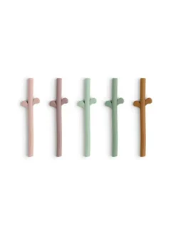 Outlet - silikoniset pillit 5-PACK - Powder Mix Ruokailuhetkiin