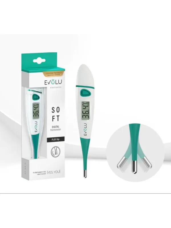 Evolu - digitaalinen kuumemittari joustavalla päällä Kuumemittarit Ja Nenäniistäjät