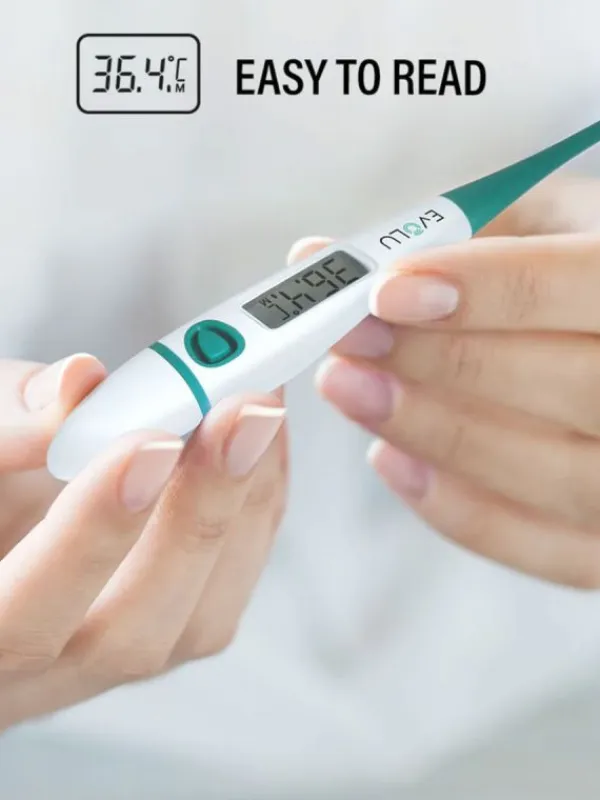 Evolu - digitaalinen kuumemittari joustavalla päällä Kuumemittarit Ja Nenäniistäjät