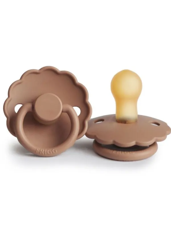 Best FRIGG - Daisy vauvan luonnonkumi tutti, Peach bronze Tutit Vauvalle