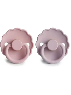 FRIGG - vauvan luonnonkumi tutti 2-Pack, Pink/Lilac Tutit Vauvalle