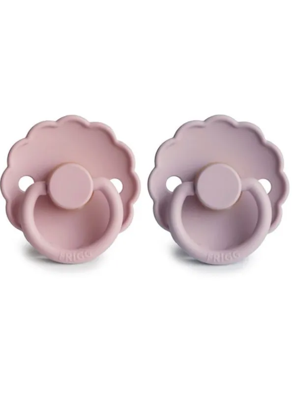 FRIGG - vauvan luonnonkumi tutti 2-Pack, Pink/Lilac Tutit Vauvalle