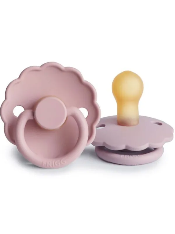 FRIGG - vauvan luonnonkumi tutti 2-Pack, Pink/Lilac Tutit Vauvalle