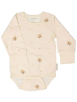 GEGGAMOJA Bamboo pitkähihainen body Long ear beige Sisävaatteet
