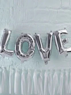 New - folioilmapallo Love, hopea Juhlan Aika