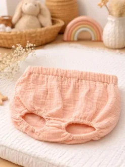New Gipsy Parrot Bloomers – Pehmeät Harsohousut Tytövauvalle, Aprikoosi Sisävaatteet