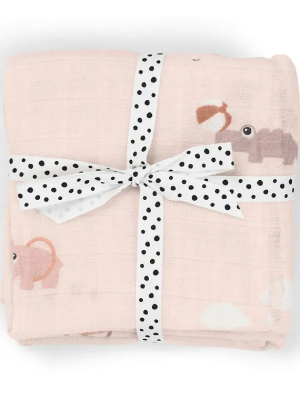 Online Harsoliina 2-pack 70x70 - Playground Powder - Puuvillaharsot