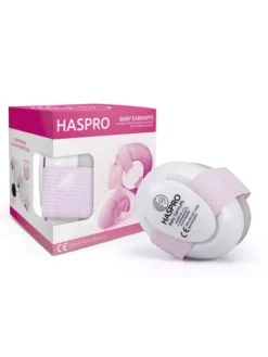 Hot Haspro BABY lapsen 0-3 v kuulosuojaimet, pinkki Kuulosuojaimet