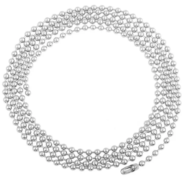 New Hopeaketju Big Beads 100cm Lasitetut Bolakorut|Kristalliset Bolat