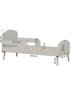 Discount Blend Juniorsänky, 70 x 160 cm - harmaa Sängyt, Kehdot Ja Vaaterekit