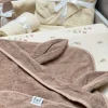 Best Huppupyyhe lapselle, pupunkorva warm taupe Kylpy