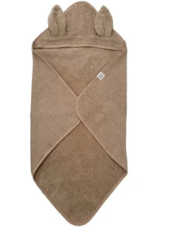 Best Huppupyyhe lapselle, pupunkorva warm taupe Kylpy