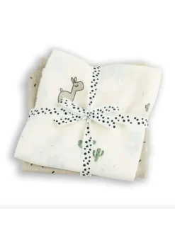 Online Iso kapaloliina 120x120 Lalee sand 2-pack - Puuvillaharsot