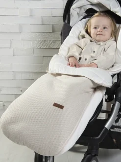 Outlet Iso lämpöpussi rattaisiin | Baby’s Only (sileäneulos hiekka) Lämpöpussit