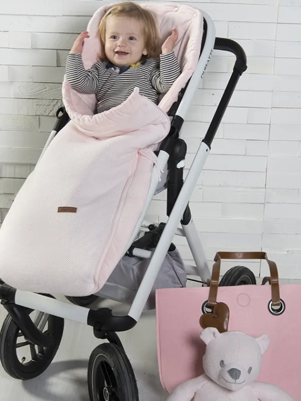 Online Iso lämpöpussi rattaisiin | Baby’s Only (sileäneulos rosa) Lämpöpussit