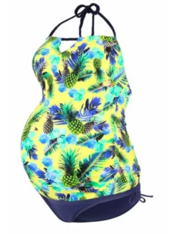 Outlet Äitiysuimapuku tankini ALOHA, keltainen | CACHE COEUR Äitiysuimapuvut