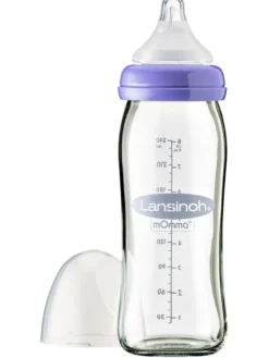 Outlet - lasinen tuttipullo 240ml, 3kk+ Tuttipullot Ja Tuttipäät|Ruokailuhetkiin