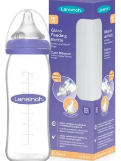 Outlet - lasinen tuttipullo 240ml, 3kk+ Tuttipullot Ja Tuttipäät|Ruokailuhetkiin