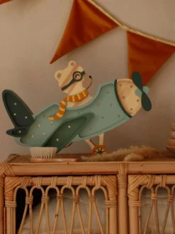 Outlet Little Lights Yövalo, Vintage Plane, 4 Eri väriä Yövalot Ja White Noise