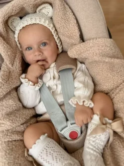 Outlet Lämmin boucle turvakaukalon viltti – beige Lämpöpussit